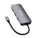 Verbatim USB-C Pro Multiport Hub CMH-09, 9 portů /HDMI, USB-A, USB-C, SD, microSD, RJ45/,stříbrná 0023942321521