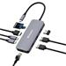 Verbatim USB-C Pro Multiport Hub CMH-09, 9 portů /HDMI, USB-A, USB-C, SD, microSD, RJ45/,stříbrná 0023942321521