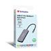 Verbatim USB-C Pro Multiport Hub CMH-09, 9 portů /HDMI, USB-A, USB-C, SD, microSD, RJ45/,stříbrná 0023942321521