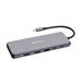 Verbatim USB-C Pro Multiport Hub CMH-13, 13 portů /HDMI, USB-A, USB-C, DP, RJ45, Audio/, stříbrná 0023942321538