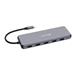 Verbatim USB-C Pro Multiport Hub CMH-13, 13 portů /HDMI, USB-A, USB-C, DP, RJ45, Audio/, stříbrná 0023942321538