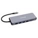 Verbatim USB-C Pro Multiport Hub CMH-14, 14 portů /HDMI, USB-A, USB-C, SD,microSD, RJ45, VGA, Audio 0023942321545