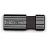 Verbatim USB DRIVE 2.0 PIN STRIPE 4GB BLACK 49061