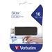 Verbatim USB flash disk, 2.0, 16GB, Slider, čierny, 98696, pre archiváciu dát