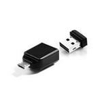 Verbatim USB flash disk, 2.0, 32GB, Nano Store ,N, Stay, OTG adaptér (micro USB), čierny, 49822