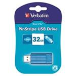 Verbatim USB flash disk, 2.0, 32GB, PinStripe USB, modrý, 49057