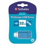 Verbatim USB flash disk, 2.0, 32GB, PinStripe USB, modrý, 49057