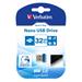 Verbatim USB flash disk, 3.0, 32GB, NANO Store,N,Stay, modrý, 98710