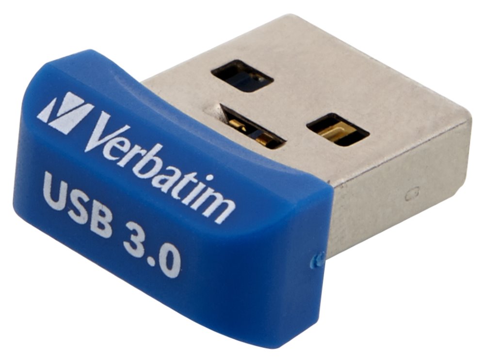 Verbatim USB flash disk, 3.0, 32GB, NANO Store,N,Stay, modrý, 98710