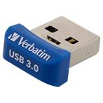 Verbatim USB flash disk, 3.0, 32GB, NANO Store,N,Stay, modrý, 98710