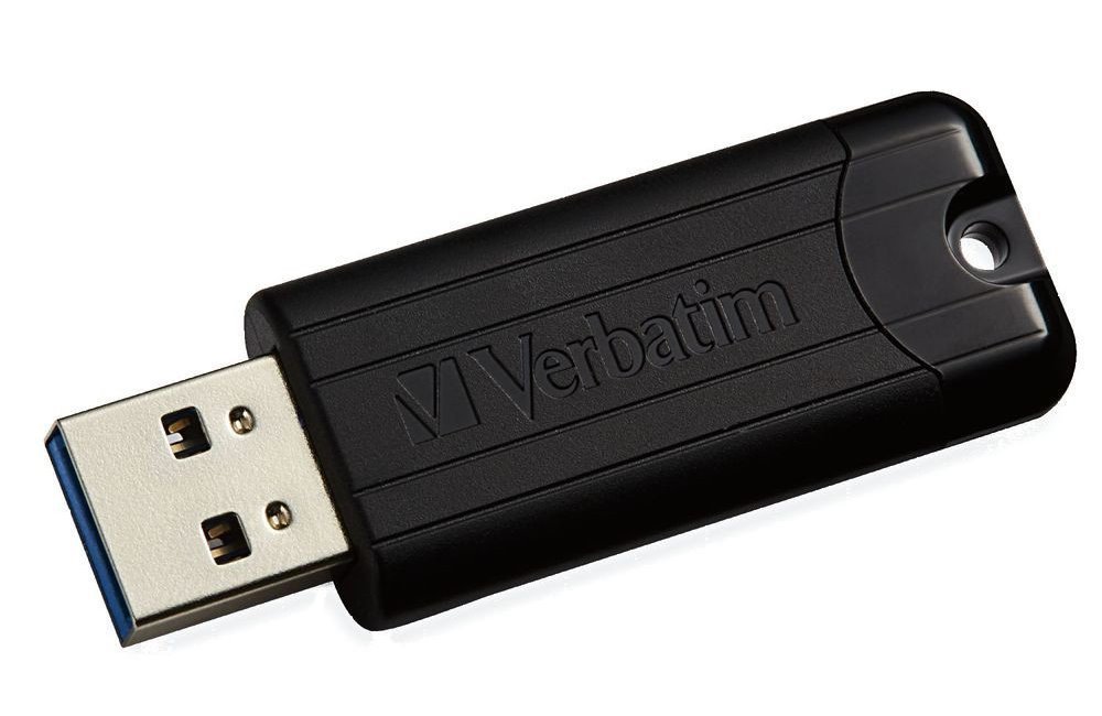 Verbatim USB flash disk, 3.0, 64GB, Store,N,Go PinStripe, čierny, 49318