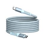 Verbatim USB kábel USB C samec - USB C samec, 60W, 1.2m, magnetický, modrý, box, 31852
