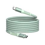 Verbatim USB kábel USB C samec - USB C samec, 60W, 1.2m, magnetický, zelený, box, 31864