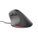 Vertikální myš Natec CRAKE 2 PRO/Vertikální/Optická/Pro praváky/12 400 DPI/Drátové USB-A/Černá NMY-2272