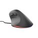 Vertikální myš Natec CRAKE 2 PRO/Vertikální/Optická/Pro praváky/12 400 DPI/Drátové USB-A/Černá NMY-2272