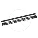 Vertikální vyvazovací žlab 42U kovový s krytem, BK, VVZ-K-42-B
