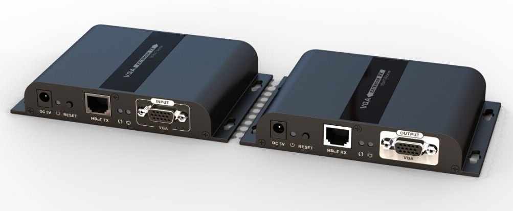 VGA extender na 120m přes LAN, over IP, HDBitT khext120-3