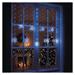 Vianočná LED girlanda – vločky, 160 x 95 cm, IP44, studená biela, časovač 8592920159170