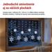 Vianočná LED girlanda – vločky, 160 x 95 cm, IP44, studená biela, časovač 8592920159170