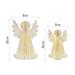 Vianočné papierové anjeli so stojanom, 2 ks, 28/38 cm, vnútorné 8592920148822