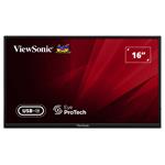 ViewSonic VA1650 16" 16:9 1920 x 1080 SuperClear® IPS přenosný monitor, mini HDMI,2 USB type C, ochranný obal