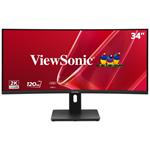 ViewSonic VA3420C-2 34" 21:9, 3440 x 1440, VA zakřivený monitor,120Hz,HDMI,DP,USB,USB-C 96W, speakers,výš. stavitelný