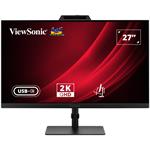 ViewSonic VG2741V-2K 27" QHD SuperClear® IPS/120Hz/ HDMI, DP, 5MP Webcam, microphone, USB, USB-C 15W, repro