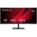 ViewSonic VG3419C-2 34" 21:9, 3440 x 1440, VA, zakřivený, HDMI,DP, 96W USB-C,USB, J45, KVM switch, speakers, výš. nast.