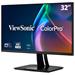 ViewSonic VP3256-4K / 32"/ IPS/ 16:9/ 3840x2160/ 5ms/ 350cd/m2/ DP/ HDMI/ 2xUSB-A/ USB-B / USB-C PD-100W/ PIV VP3256A-4K