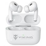Viking bluetooth sluchátka s mikrofonem VPRORT, bílá