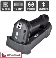 Virtuos CCD 2D průmyslová bezdrátová čtečka HW-857, USB, tmavě šedá EHE0018