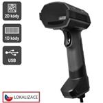 Virtuos CCD 2D průmyslová čtečka HT-857, USB, tmavě šedá EHE0017