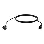 Vision - Elektrický kabel - BS 1363 do IEC 60320 C5 clover - 250 V - 13 A - 3 m - licna - černá - V TC 3MUKCVLF/BL