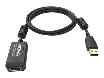 Vision Professional - Prodlužovací šňůra USB - USB (M) do USB (F) - USB 2.0 - 5 m - active booster TC 5MUSBEXT+/BL