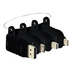VISION Professional - Sada datových kabelů audio / video - DisplayPort / HDMI / USB - černá TC-MULTIHDMI/BL