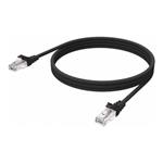 Vision - Síťový kabel - RJ-45 (M) do RJ-45 (M) - 1 m - UTP - CAT 6 - bootovaný, licna - černá TC 1MCAT6/BL