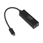 Vision TC-USBCETH/BL - Síťový adaptér - USB-C 3.1 - Gigabit Ethernet x 1 - černá