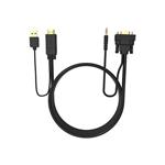 VISION Techconnect - Kabel video/audio - HDMI / VGA / audio / USB - HDMI, USB (pouze napájení) (M) TC 2MHDMIVGA/BL