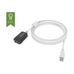 Vision Techconnect - Prodlužovací šňůra USB - USB (F) do USB (M) - USB 2.0 - 5 m - aktivní - bílá TC 5MUSBEXT+
