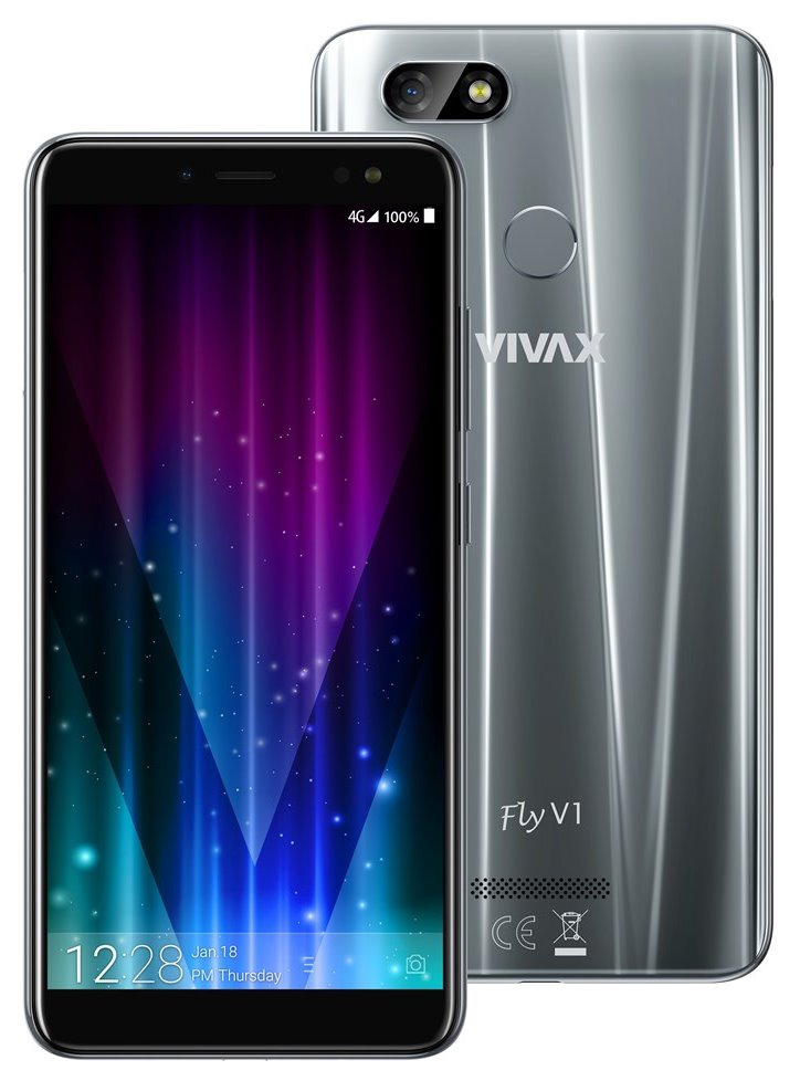 VIVAX Fly V1 - gray 5,47" HD IPS/ 32GB/ 3GB RAM/ LTE/ 13Mpx + 8Mpx/ Android 8 MOBVIV1005