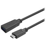 Vivolink USB-C male - A female Cable 12,5m Black PROUSBCAMF12.5