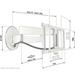 Vogel's Elektrický, TV 40-77", vytažení od stěny 77-715 mm, natočení ±60°, nosnost 35 kg, VESA do 600x400 TVM7675W