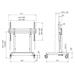 Vogels RISE Elektrický pojízdný TV lift, pojízdný pro displej 65-86", nosnost 100 kg, rychlost 50 mm/s, černý RISE 3205
