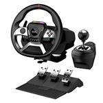 Volant Genius GX Gaming SpeedMaster X5 FF, volant s pedálami a radiacou pákou, USB-C, čierny 31620004400