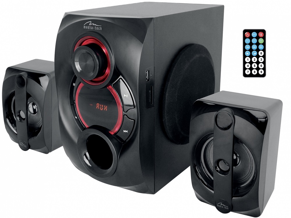 VOLTRON 2.1 BT - 3-channels speaker set with Bluetooth and remote controller , MT3330