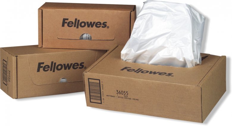 Vrece Fellowes pro skartovací stroje Fellowes 125i, 125Ci, 225i, 225Ci, 225Mi, 53-75l, 50ks felshw36054
