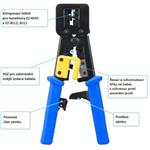 W-star Krimpovací kleště RJ45 EZ WSEZ376Z Cat5, RJ45, RJ45EZ, RJ12 WS-EZ376Z
