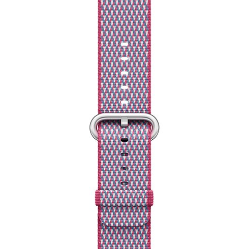 Watch Acc/42/Berry Check Woven Nylon MQVN2ZM/A
