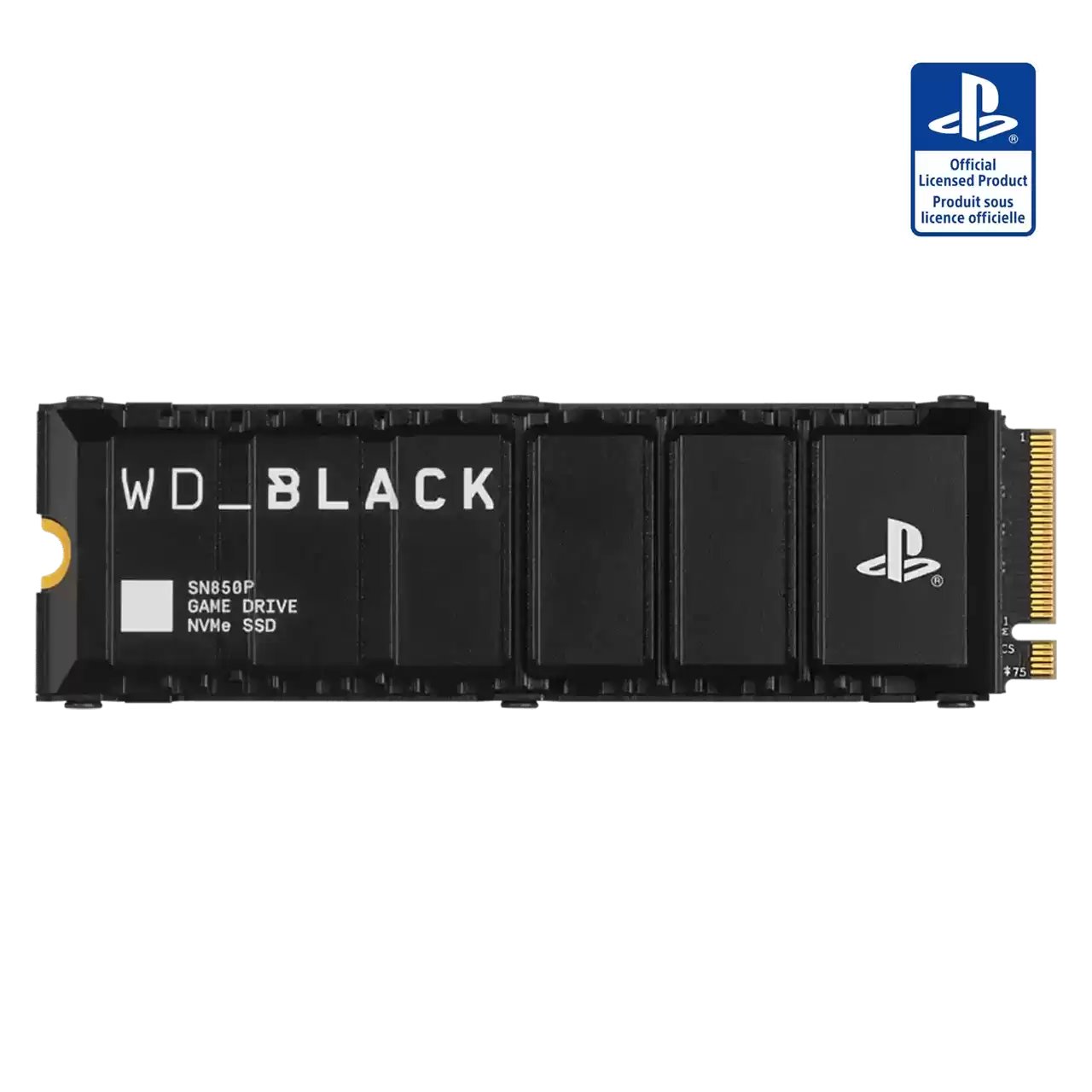 WD Black SN850P SSD 2TB M.2 NVMe Gen4 Heatsink 7300/6600 MBps (PS5 licensed) WDBBYV0020BNC-WRSN