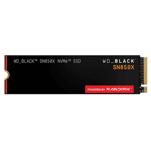 WD Black SN850X SSD Powered by SanDisk 1TB M.2 NVMe Gen4 7300/6300MBps WDBB9G0010BNC-WRSN